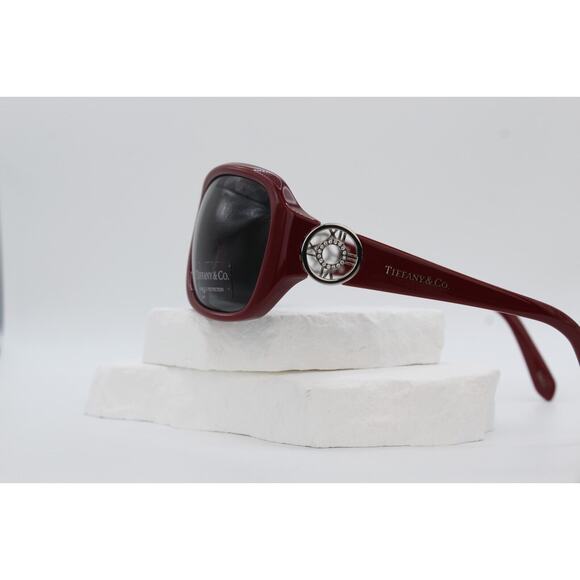 Tiffany & Co TF4003-B 2 Atlas Rhinestone Sunglasses - Crimson Luxe with Silver A main image 4